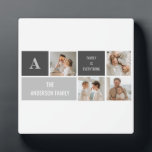 Plaque Photo Moden 3Collage Photo & Grey Meilleur Cadeau Famili<br><div class="desc">Moden 3Collage Photo & Grey Meilleur Cadeau Familial</div>