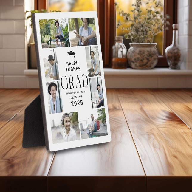 Plaque Photo Modern 9 Photo Collage GRAD Keepsaké Cadeau (Créateur téléchargé)