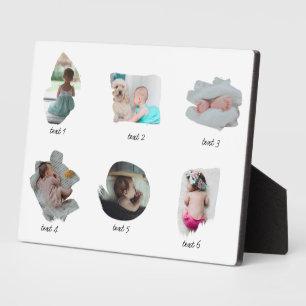 Plaque Photo Modern Baby Photos Collage