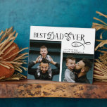 Plaque Photo Modern Best Dad Ever 2 Photos Fathers Day Gifts<br><div class="desc">Give Dad a gift that speaks straight to the heart. This Modern Best Dad Ever plaque features a sleek, minimal design with bold typography and space for two meaningful photos - making it the perfect way to celebrate fatherhood and capture memories that last. Customize with your favorite father-child moments, travel...</div>