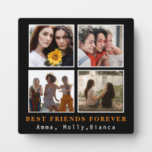 Plaque Photo Modern Best Friends Forever Photo Collage   Bestie