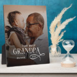 Plaque Photo Modern Best GrandPa Ever Photo Personalized<br><div class="desc">Celebrate grandpa with a timeless and heartfelt keepsake — the Modern Best Grandpa Ever Photo Personalized Plaque. Featuring your favorite photo paired with a clean, modern “Best Grandpa Ever” message, this premium plaque turns cherished memories into stylish display décor grandpa will treasure every day. Crafted with high-quality materials, crisp printing,...</div>