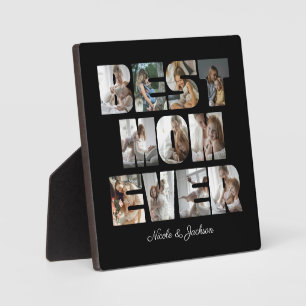 Plaque Photo Modern Best Mom Ever 11 Photos Collage noir
