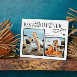 Plaque Photo Modern Best Mom Ever Photo Heart Mothers Day Gifts<br><div class="desc">Celebrate the woman whose love feels like home. This Best Mom Ever Heart Photo Plaque turns two of your most treasured memories into a beautiful daily reminder of how deeply she’s loved. Designed with a modern minimalist layout, elegant typography, and a soft heart detail, it captures the story of all...</div>