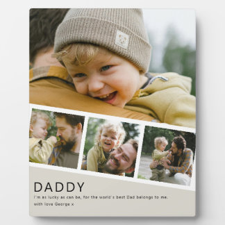 Plaque Photo Modern Daddy Photo Strip Collage