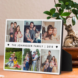 Plaque Photo Modern Family Photo Collage Template Cute Keepsake