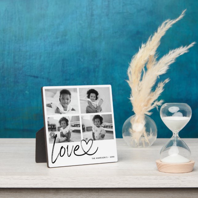 Plaque Photo Modern Love Photo Collage (Insitu)