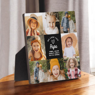 Plaque Photo Modern Love You Papa Collage Instagram Photo