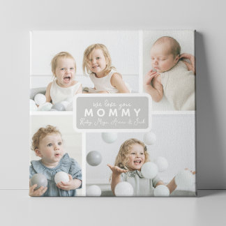 Plaque Photo Modern Mommy 4 Photo Gray