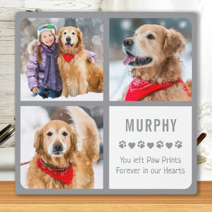 Plaque Photo Modern Pet Dog Memorial Photo Collage