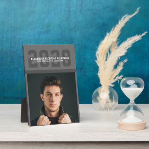 Plaque Photo Modern Sporty Bold Typographie Graduation Photo