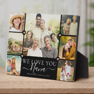 Plaque Photo Modern We Love You Nana Family Photo Collage