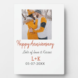 Plaque Photo Moderne boho joyeux anniversaire ajouter nom date 