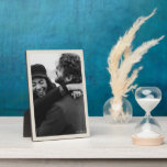 Plaque Photo Moderne minimaliste photo Mariage et date élégant<br><div class="desc">Moderne minimaliste photo Mariage et date élégant Plaque</div>