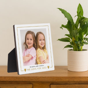 Plaque Photo Moderne Nous t'aimons Gigi Grandkids Photo