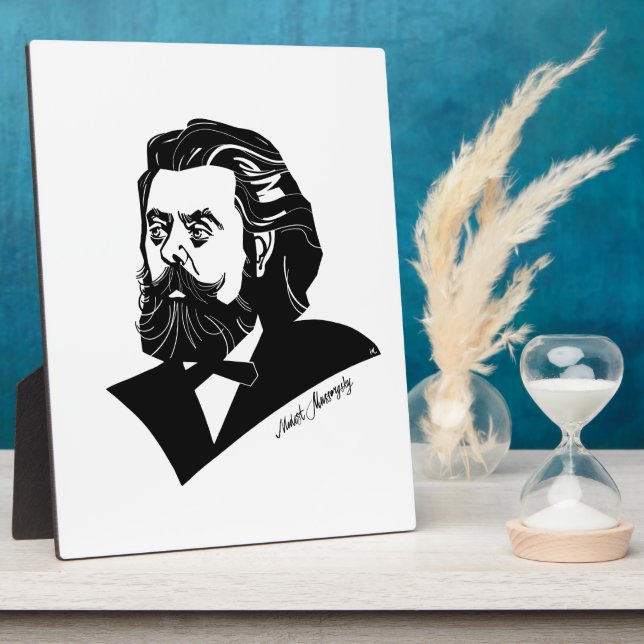 Plaque Photo Modeste Mussorgsky (Côté)