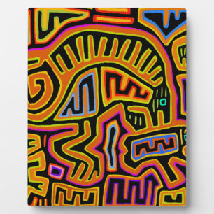 Plaque Photo Mola Visionnaire Chamanique Peyote