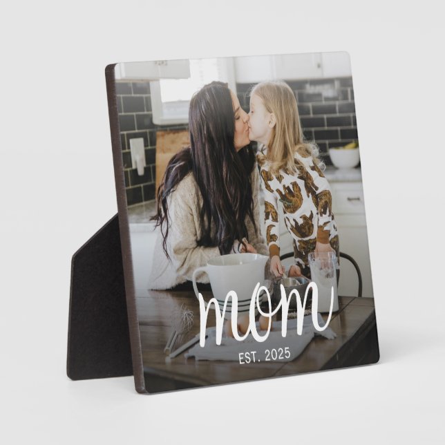 Plaque Photo Mom Established Photo Mother's Day (Recto)