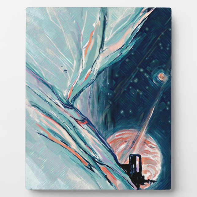 Plaque Photo Mon futur chez soi dans l'espace (Devant)