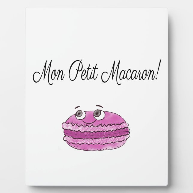 Plaque Photo Mon Petit Macaron (Devant)
