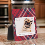 Plaque Photo Mon premier Noël pour toujours Accueil Plaid Photo<br><div class="desc">Ce design simple et classique est composé de typographie serif et d'ajouter une photo d'animal de compagnie personnalisée. "Mon premier Noël dans ma maison à jamais" orne le dessin.</div>
