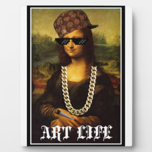 Plaque Photo Mona Lisa Thug Life Art Life