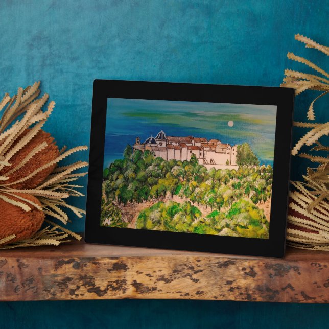 Plaque Photo Monasterio de San Miguel Painting by Alfred Fox (Côté)