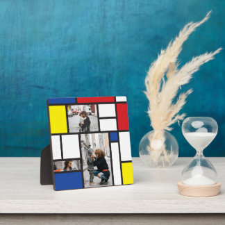 Plaque Photo Mondrian Minimaliste De Stijl Géo Art Moderne Phot