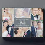 Plaque Photo Monogramme Collage de couleur modifiable Cadre pho<br><div class="desc">Personnalisez simplement votre texte et vos photos et créez un cadeau unique pour vous-même ou pour quelqu'un que vous aimez ! La couleur Arrière - plan peut être changée en n'importe quelle couleur de votre choix !</div>