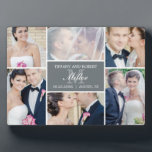 Plaque Photo Monogramme Collage de couleur modifiable Cadre pho<br><div class="desc">Personnalisez simplement votre texte et vos photos et créez un cadeau unique pour vous-même ou pour quelqu'un que vous aimez ! La couleur Arrière - plan peut être changée en n'importe quelle couleur de votre choix !</div>