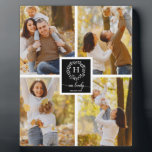 Plaque Photo Monogramme Famille Photo Collage Home Décor<br><div class="desc">Monogramme Famille Photo Collage Home Décor</div>