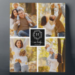 Plaque Photo Monogramme Famille Photo Collage Home Décor<br><div class="desc">Monogramme Famille Photo Collage Home Décor</div>