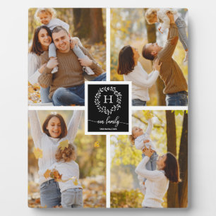 Plaque Photo Monogramme Famille Photo Collage Home Décor