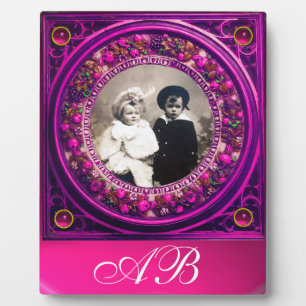 PLAQUE PHOTO MONOGRAMME FRUITS DE LA RENAISSANCE FLORENTINE