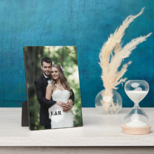 Plaque Photo Monogramme moderne