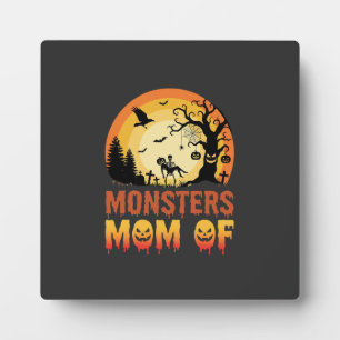 Plaque Photo Monstres d'Halloween Maman de la famille squelette
