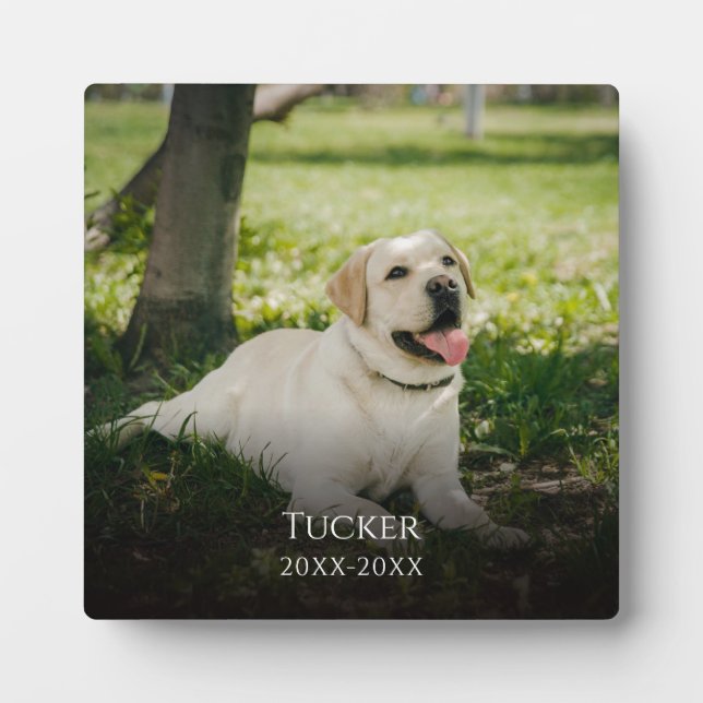 Plaque Photo Monument personnalisé photo classique (Devant)