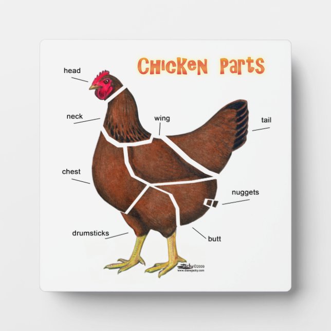 Plaque Photo Morceaux de poulet (Devant)