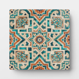 Plaque Photo Moroccan Mosaic Pattern