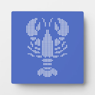 Plaque Photo Mosaïque de l'emblème du homard pixel
