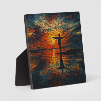 Plaque Photo Mosaïque surréaliste : Une vision dans le mouvemen