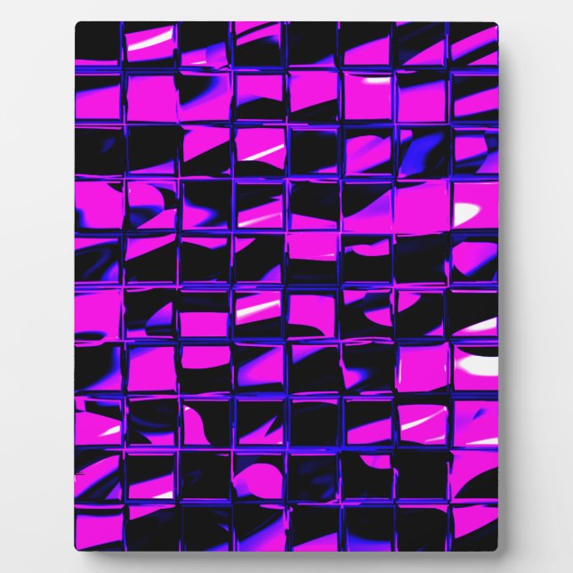 Plaque Photo mosaïque (violet) (Devant)