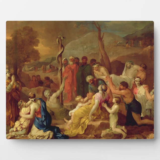 Plaque Photo Moses and the Brazen Serpent, c.1653-54 (Devant)