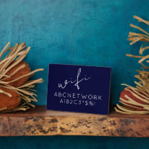 Mot de passe Wifi bleu marine