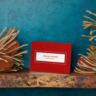 Plaque Photo Mot de passe Wifi en rouge