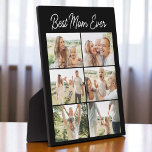 Plaque Photo Mother's Day 6 Photo Collage Best Mom Ever<br><div class="desc">Celebrate Mom this Mothers Day with a custom 6 photo collage plaque featuring the message Best Mom Ever. This high-quality wood plaque is the perfect way to showcase your favorite moments and memories. Printed on premium birch or maple wood, it makes a meaningful keepsake that Mom can cherish forever. Upload...</div>