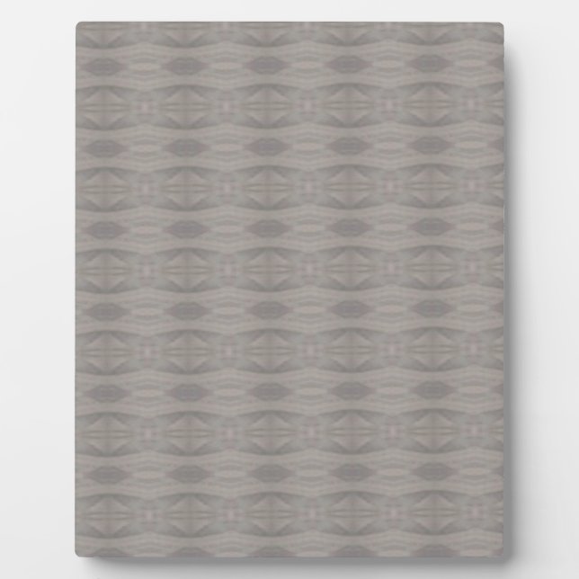 Plaque Photo Motif Aztec Gris (Devant)