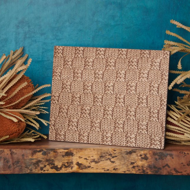 Plaque Photo Motif Bubble Knit Stitch par Shirley Taylor (Côté)
