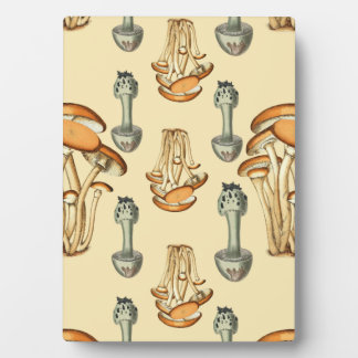 Plaque Photo Motif de champignons floraux Whimsical