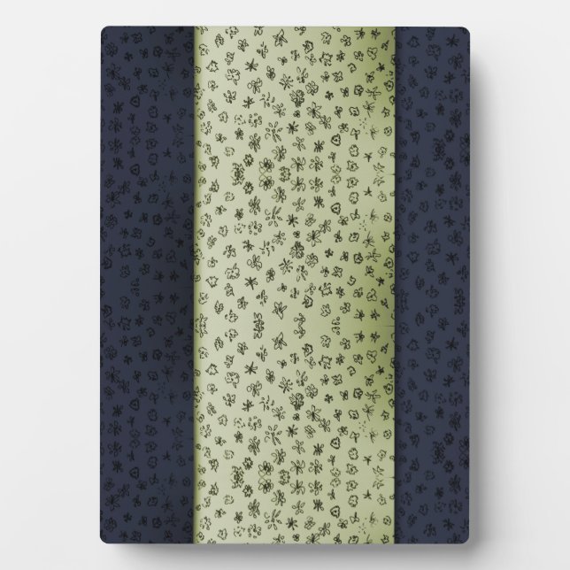 Plaque Photo Motif de fleurs (Devant)